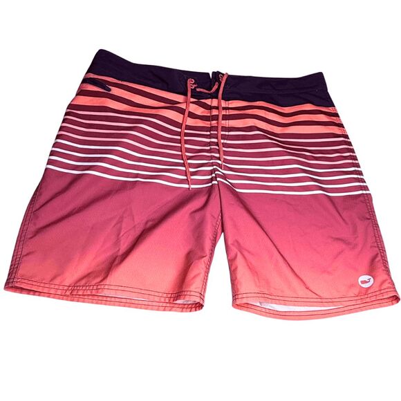 Vineyard Vines Men's Surflodge Stripe Drawstring Board Shorts Multicolor Size 40 - Picture 1 of 7